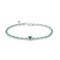 Silberarmband mit Smaragden