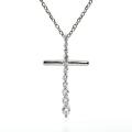 Silberner Kreuz-Anhänger mit Zirkonen
