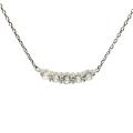 Silberkette mit festem Ornament und Zirkonia