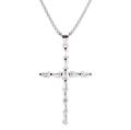 Silberner Kreuz-Anhänger mit Zirkonen