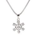 Silberanhänger Schneeflocke mit Zirkonia
