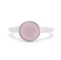 Silberring mit Rosenquarz