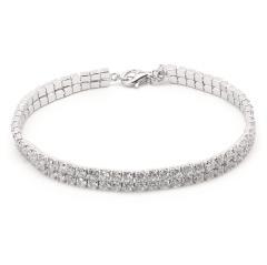 Silberarmband mit Zirkonen