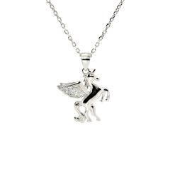 Silberanhänger Einhorn mit Zirkonia