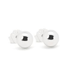 Silberne Ohrringe kleine Kugeln