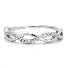 Silberring mit Zirkonen