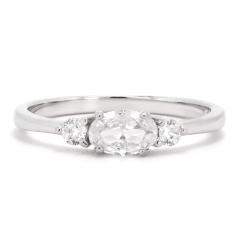 Silberring mit Zirkonen