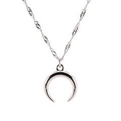 Silberkette mit Mondornament