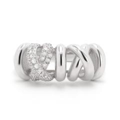 Silberring mit Zirkonen