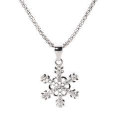 Silberanhänger Schneeflocke mit Zirkonia
