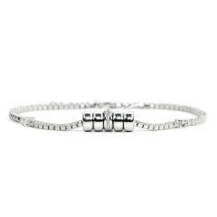 Silberarmband mit Zirkonen