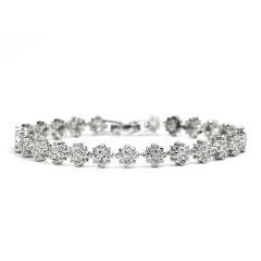 Silberarmband mit Zirkonen