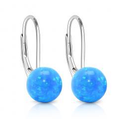 Silberohrringe mit Opal