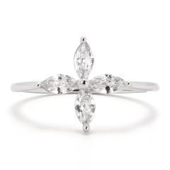 Silberring mit Zirkonen