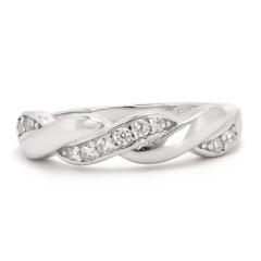 Silberring mit Zirkonen