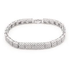 Silberarmband mit Zirkonen