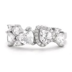 Silberring mit Zirkonen