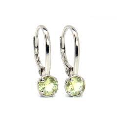 Silberne Ohrringe mit Chrysolith