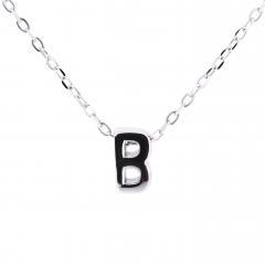 Silberkette mit Buchstabe B