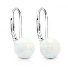 Silberohrringe mit Opal