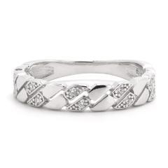 Silberring mit Zirkonen