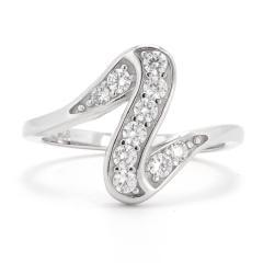 Silberring mit Zirkonen